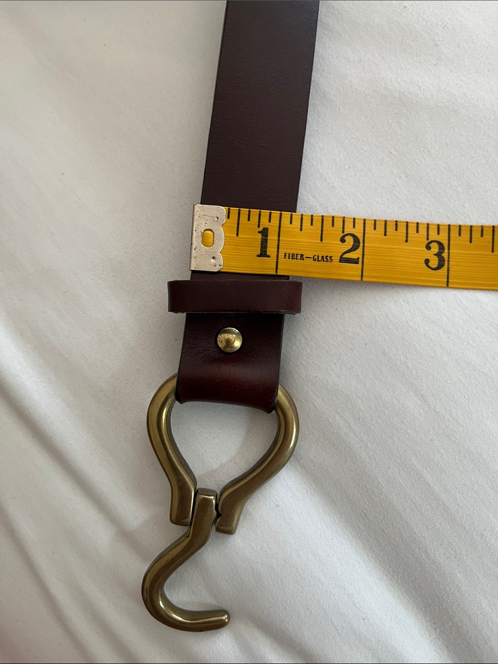 Orvis brown leather brass hoof pick belt western equestrian hand crafted 34” - Picture 14 of 16